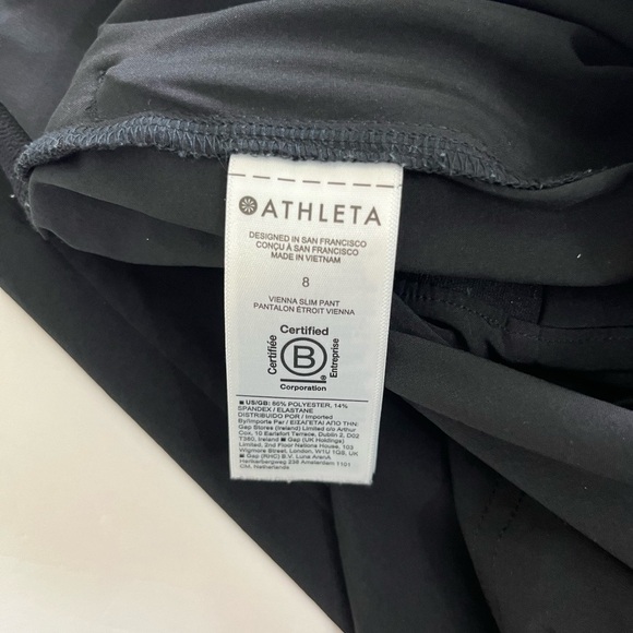 Athleta Vienna Slim Pant Black size 8 - Picture 8 of 14
